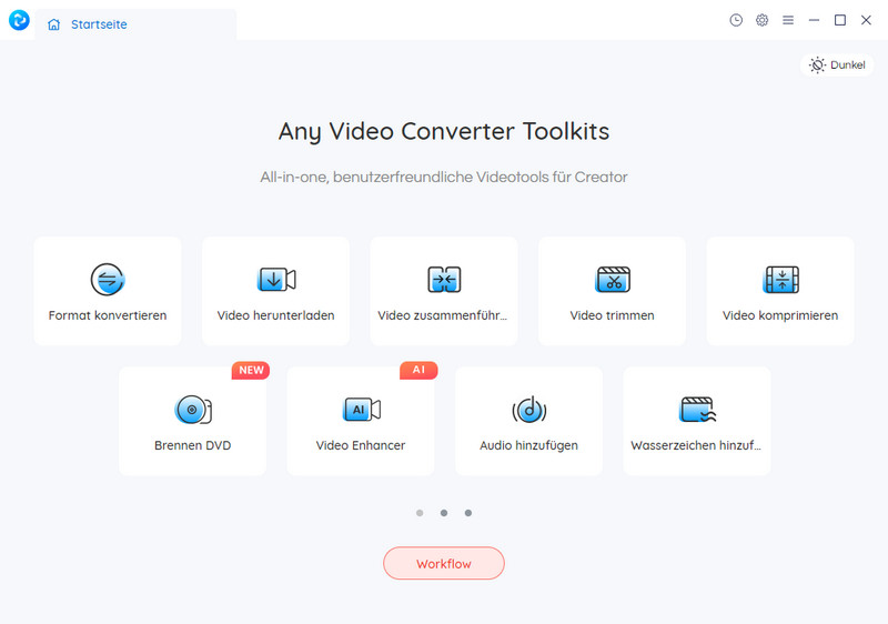 Hauptschnittstelle von Any Video Converter