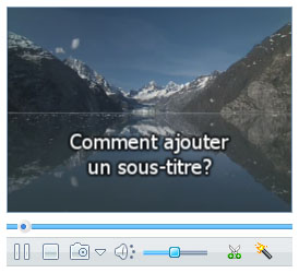 prévoir la vidéo avec sous-titre