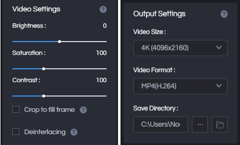 set parameters