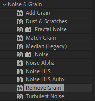 remove video noise with after effects