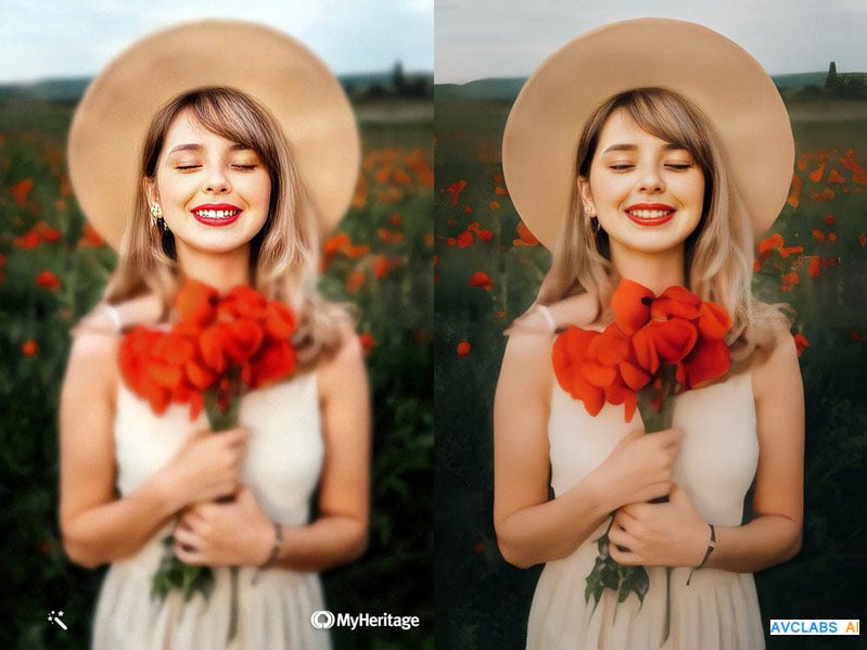 how to use myheritage photo enhancer