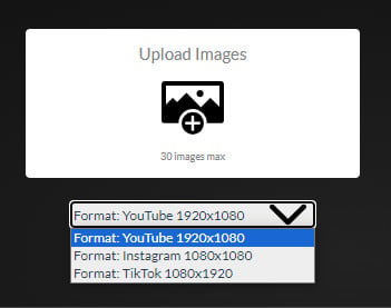 upload photos to convert2video