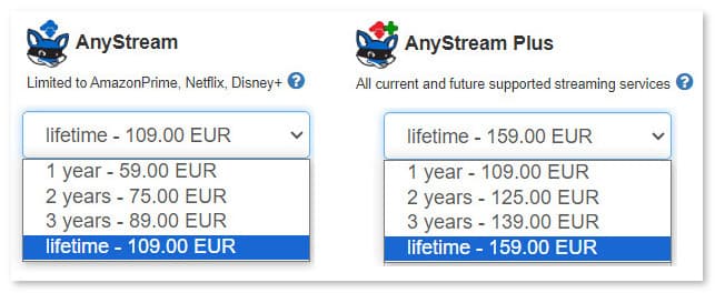 anystream price