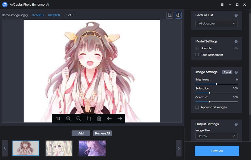 add anime images to AI Anime Upscaler