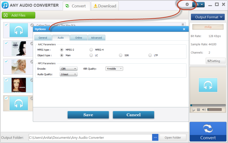 Free Audio Converter Seçenekleri